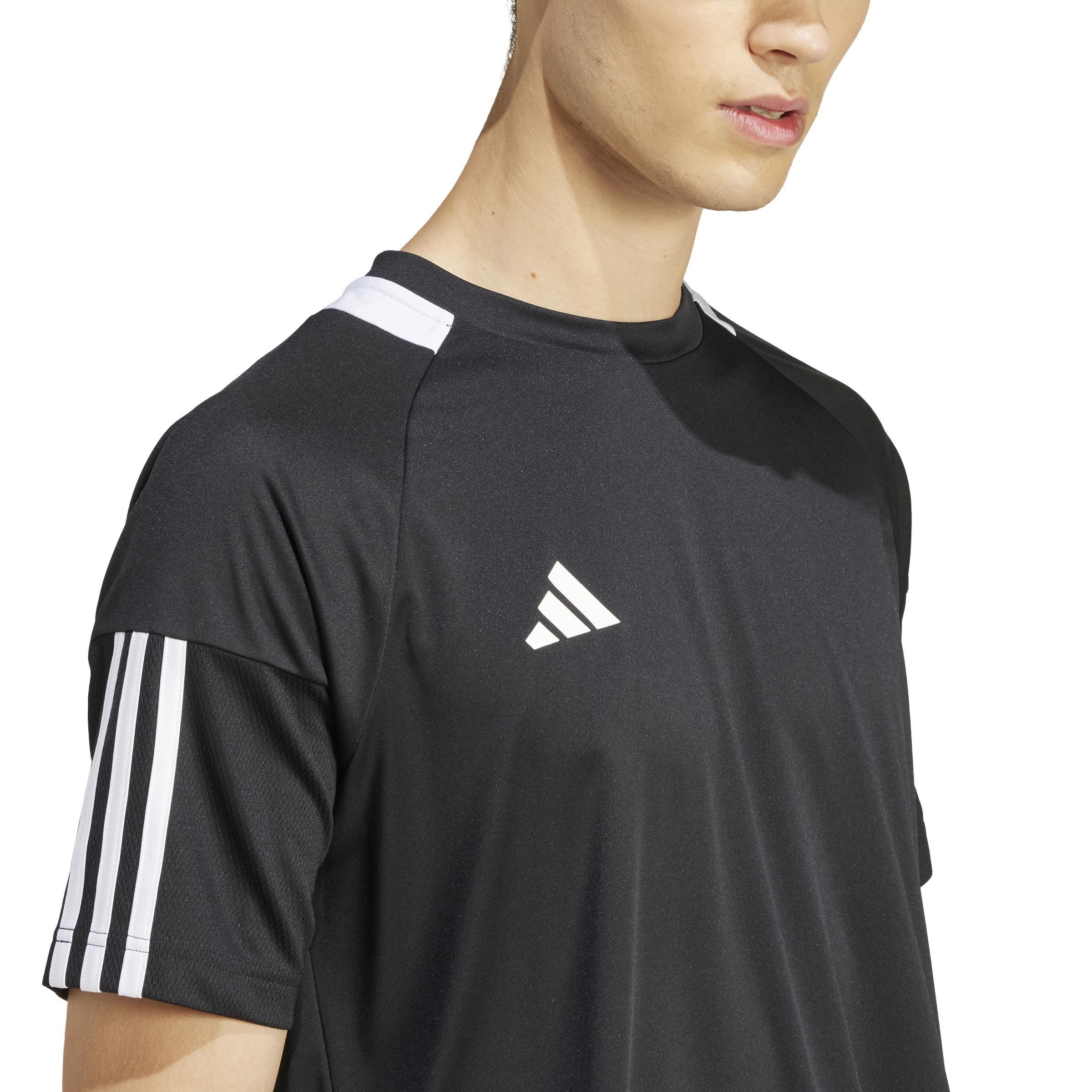 Sereno Aeroready 3-Stripes T-Shirt, Black, A701_ONE, large image number 4