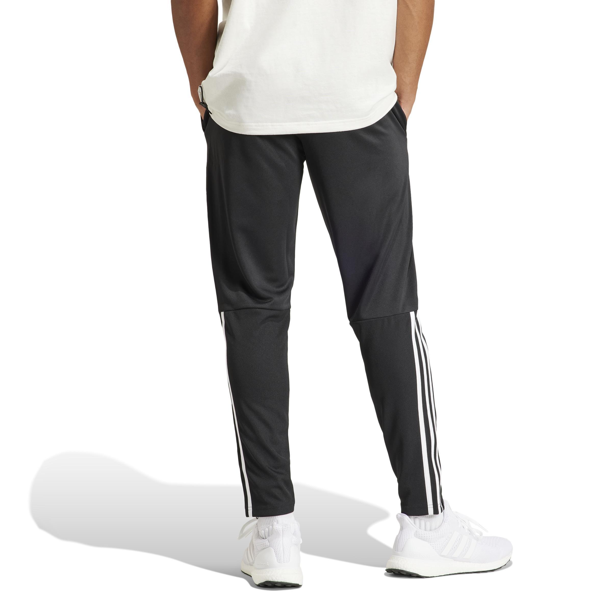 Sereno Aeroready Cut 3-Stripes Regular Slim Tapered Tracksuit Bottoms, Black, , large image number 3
