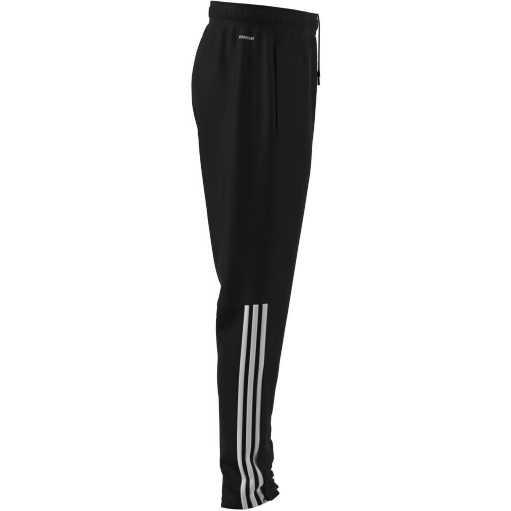 Sereno Aeroready Cut 3-Stripes Regular Slim Tapered Tracksuit Bottoms, Black, A701_ONE, large image number 9