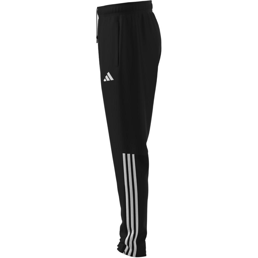 Sereno Aeroready Cut 3-Stripes Regular Slim Tapered Tracksuit Bottoms, Black, A701_ONE, large image number 12