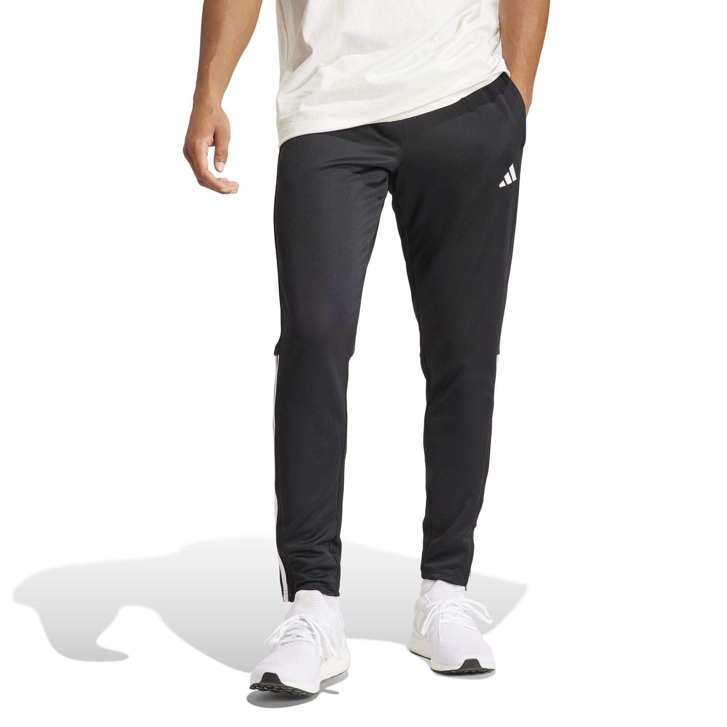 Sereno Aeroready Cut 3-Stripes Regular Slim Tapered Tracksuit Bottoms, Black, , large image number 13
