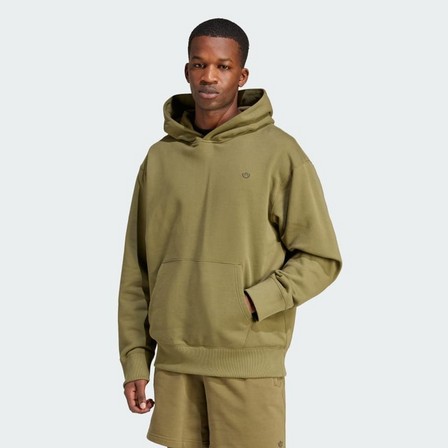 Men Adicolor Contempo French Terry Hoodie, Green, A701_ONE, large image number 0