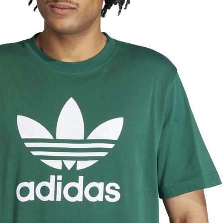 Men Adicolor Trefoil T-Shirt, Green, A701_ONE, large image number 4