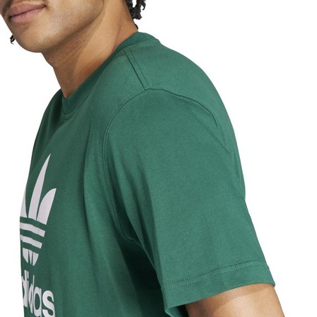 Men Adicolor Trefoil T-Shirt, Green, A701_ONE, large image number 5