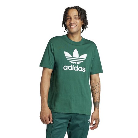 Men Adicolor Trefoil T-Shirt, Green, A701_ONE, large image number 12