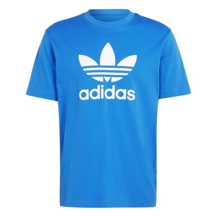 Men Adicolor Trefoil T-Shirt, Blue, A701_ONE, large image number 2