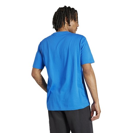 Men Adicolor Trefoil T-Shirt, Blue, A701_ONE, large image number 4