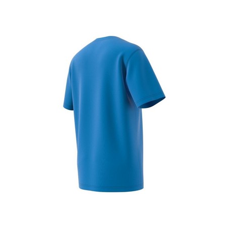 Men Adicolor Trefoil T-Shirt, Blue, A701_ONE, large image number 8