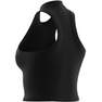 Women Lounge Ribbed Crop Tank Top, Black, A701_ONE, thumbnail image number 6