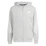 Men Future Icons 3-Stripes Full Zip Hoodie, Grey, A701_ONE, thumbnail image number 0