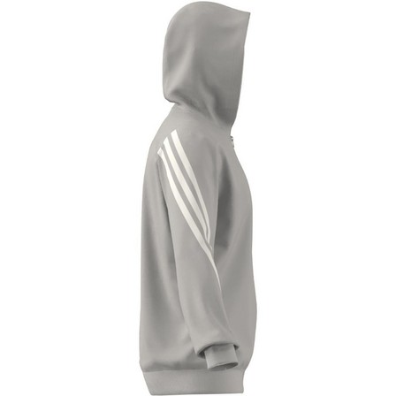 Men Future Icons 3-Stripes Full Zip Hoodie, Grey, A701_ONE, large image number 4