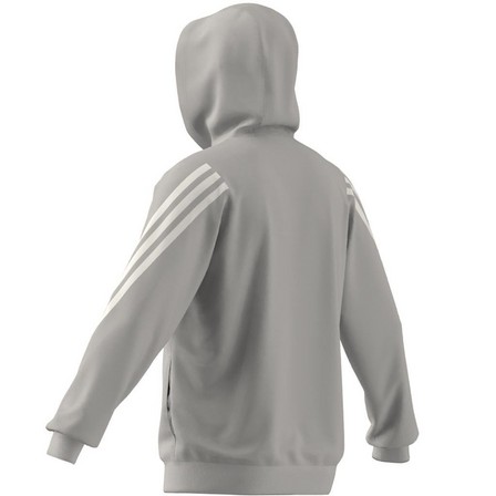 Men Future Icons 3-Stripes Full Zip Hoodie, Grey, A701_ONE, large image number 10