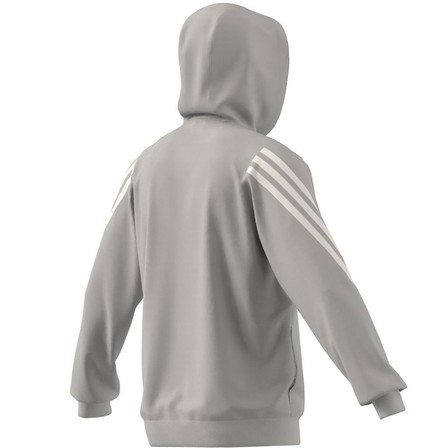 Men Future Icons 3-Stripes Full Zip Hoodie, Grey, A701_ONE, large image number 12