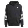 Men Future Icons 3-Stripes Full Zip Hoodie, Black, A701_ONE, thumbnail image number 0