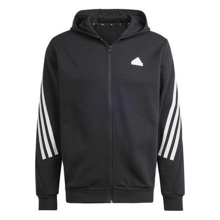 Men Future Icons 3-Stripes Full Zip Hoodie, Black, A701_ONE, large image number 1