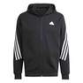 Men Future Icons 3-Stripes Full Zip Hoodie, Black, A701_ONE, thumbnail image number 1