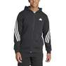 Men Future Icons 3-Stripes Full Zip Hoodie, Black, A701_ONE, thumbnail image number 2