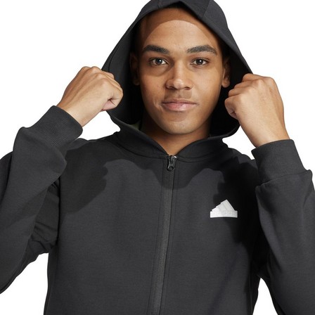 Men Future Icons 3-Stripes Full Zip Hoodie, Black, A701_ONE, large image number 5