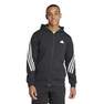 Men Future Icons 3-Stripes Full Zip Hoodie, Black, A701_ONE, thumbnail image number 7