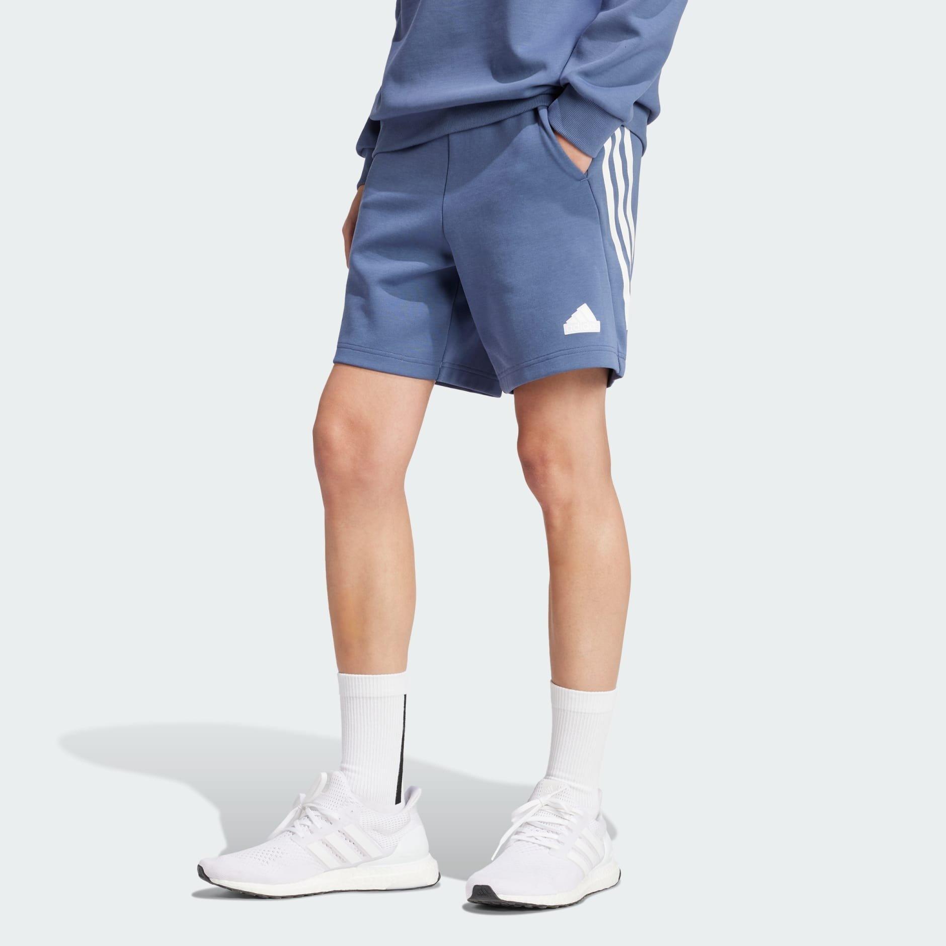 adidas - Men Future Icons 3-Stripes Shorts, Blue