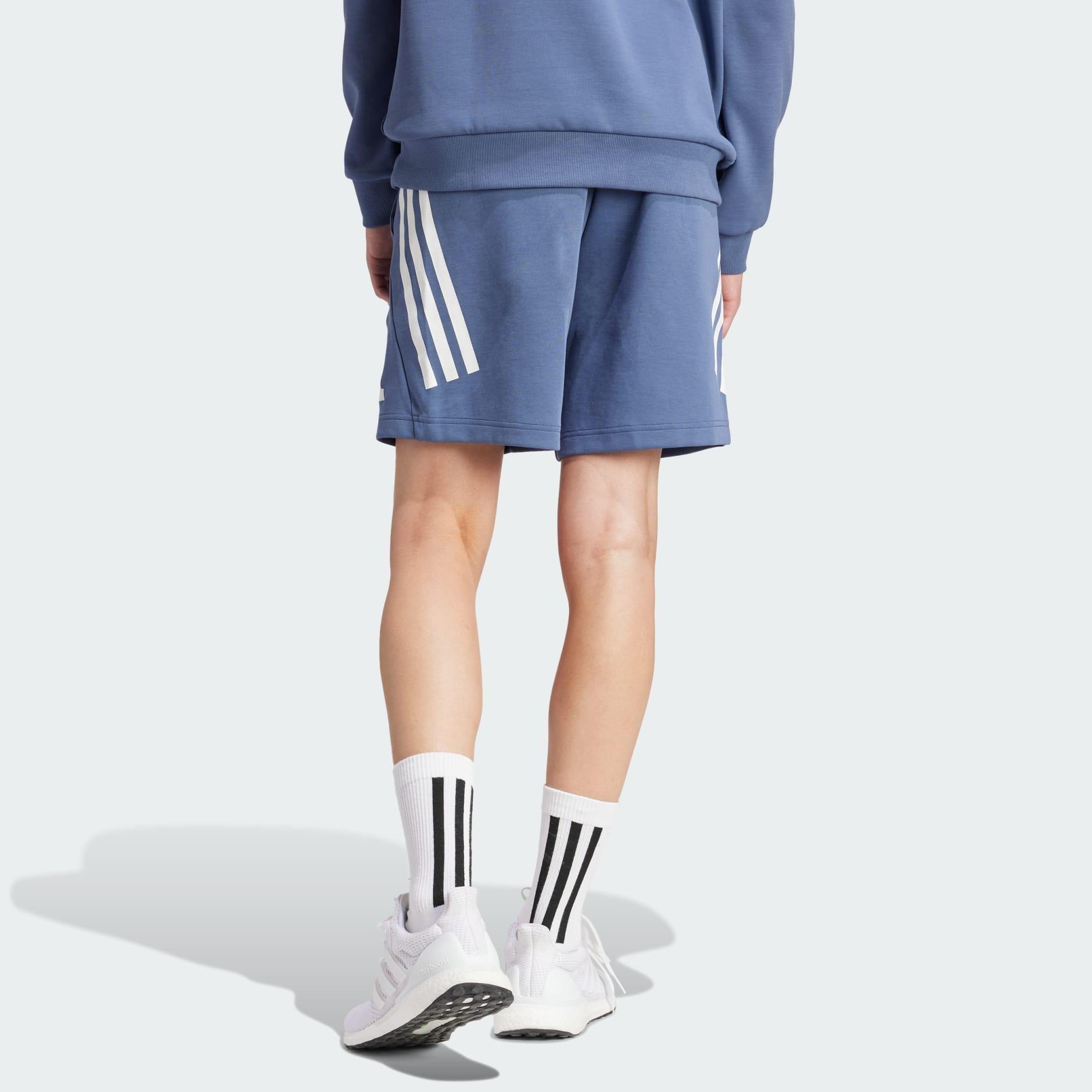 adidas - Men Future Icons 3-Stripes Shorts, Blue
