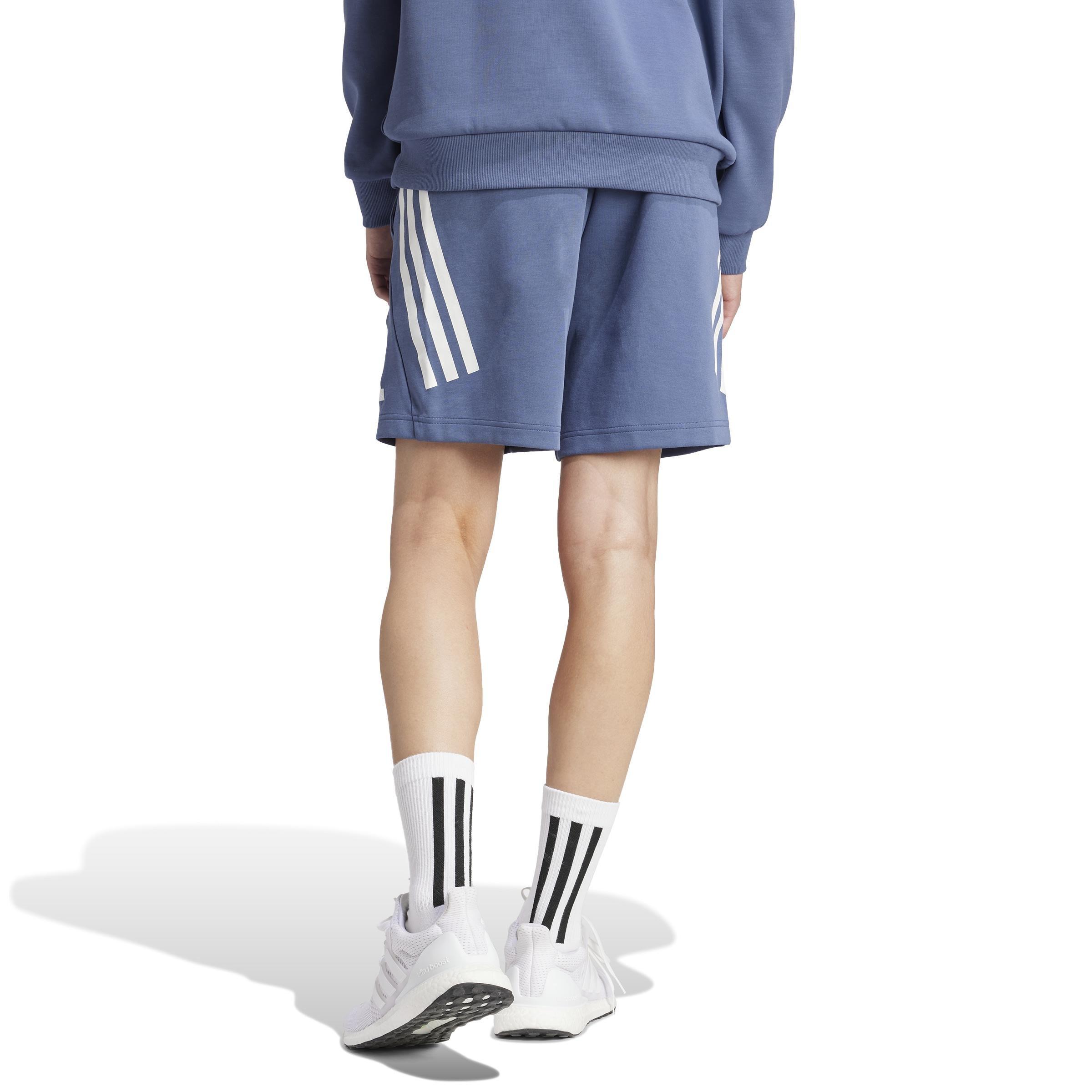 Men Future Icons 3-Stripes Shorts, Blue, A701_ONE, large image number 6