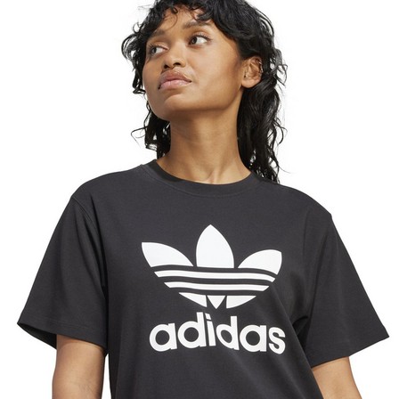 Women Trefoil Regular T-Shirt, Black, A701_ONE, large image number 7