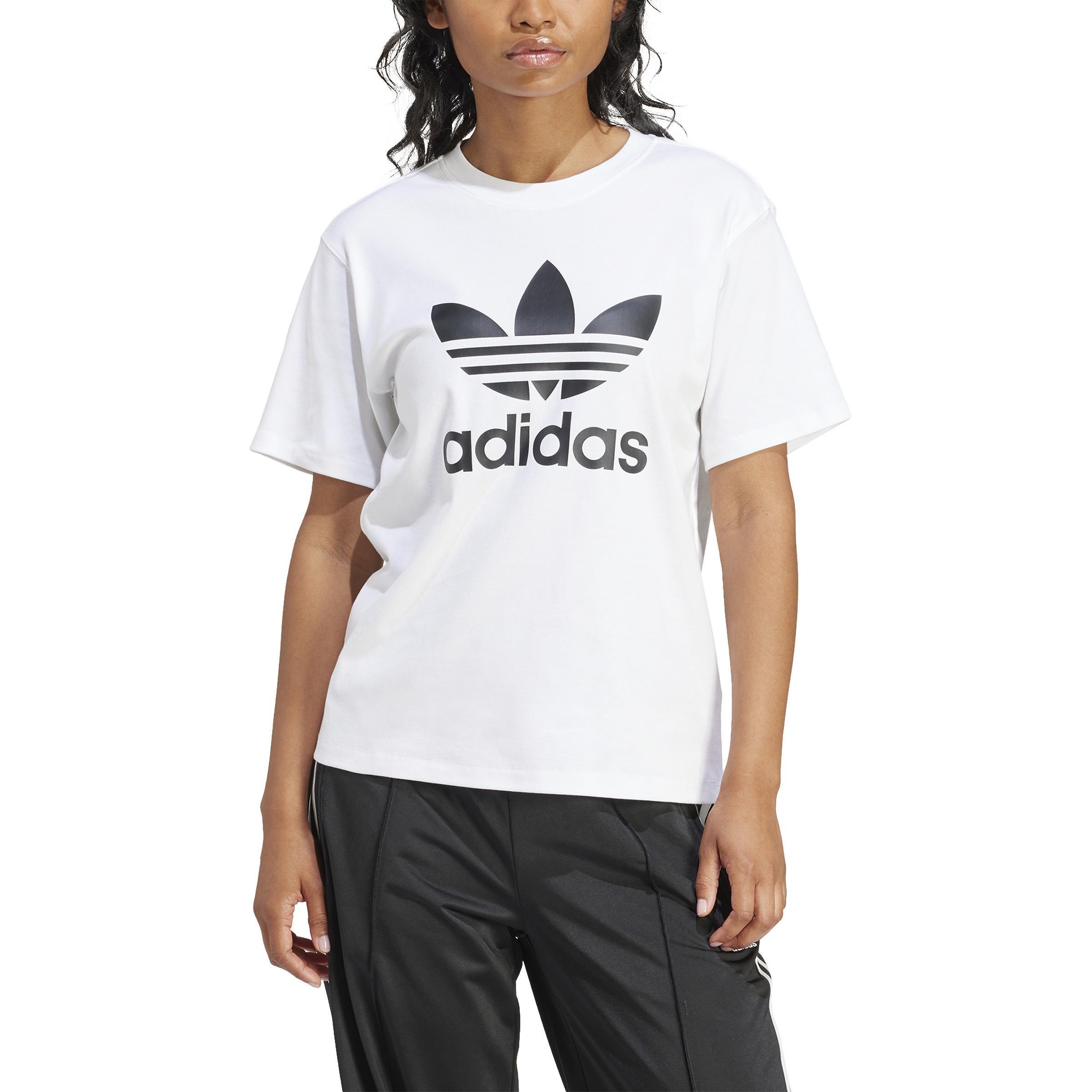 Trefoil Regular T-Shirt, White, , large image number 0