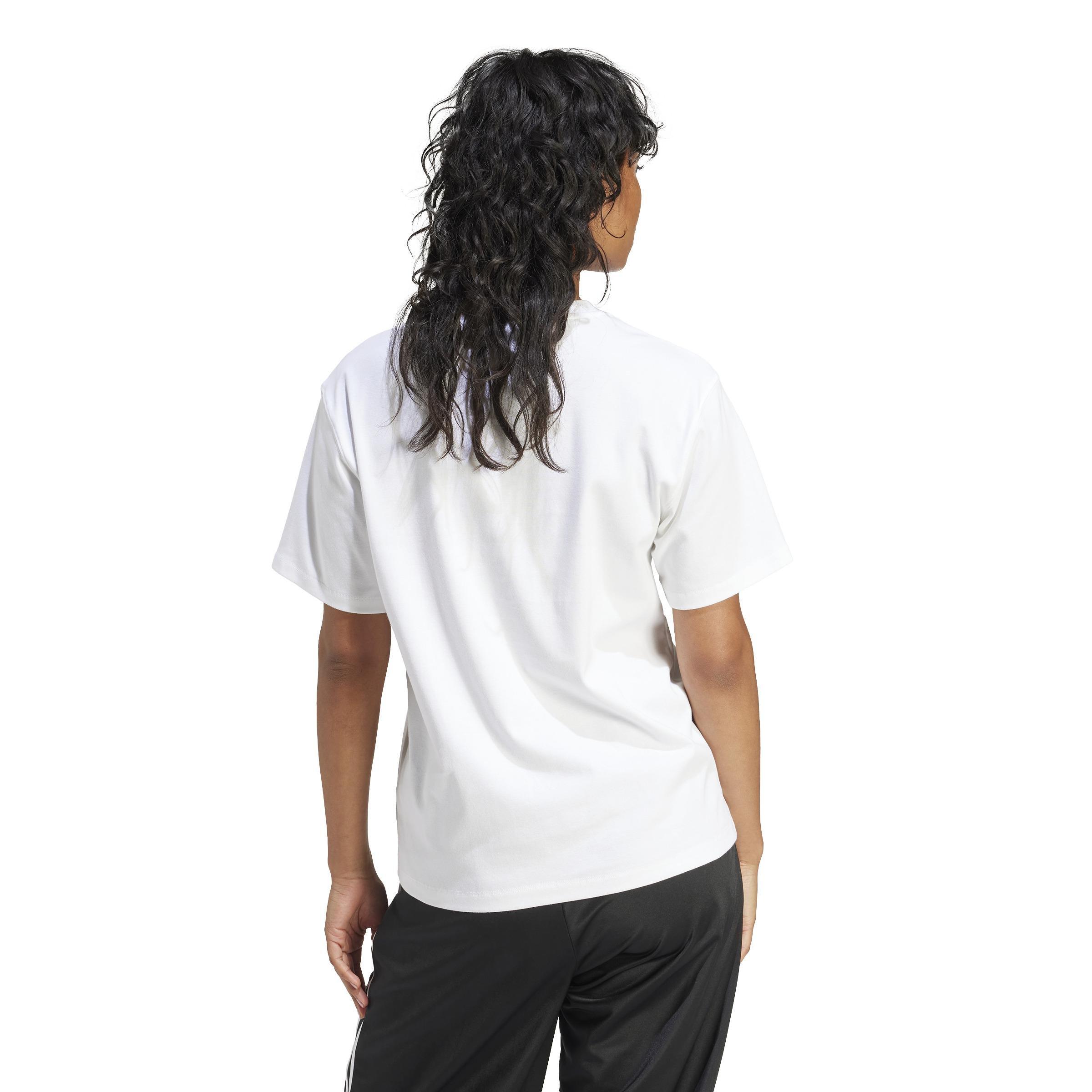 Trefoil Regular T-Shirt, White, , large image number 4
