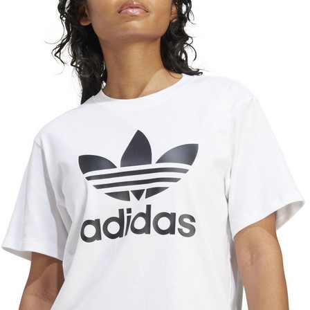 Women Trefoil Regular T-Shirt, White, A701_ONE, large image number 5