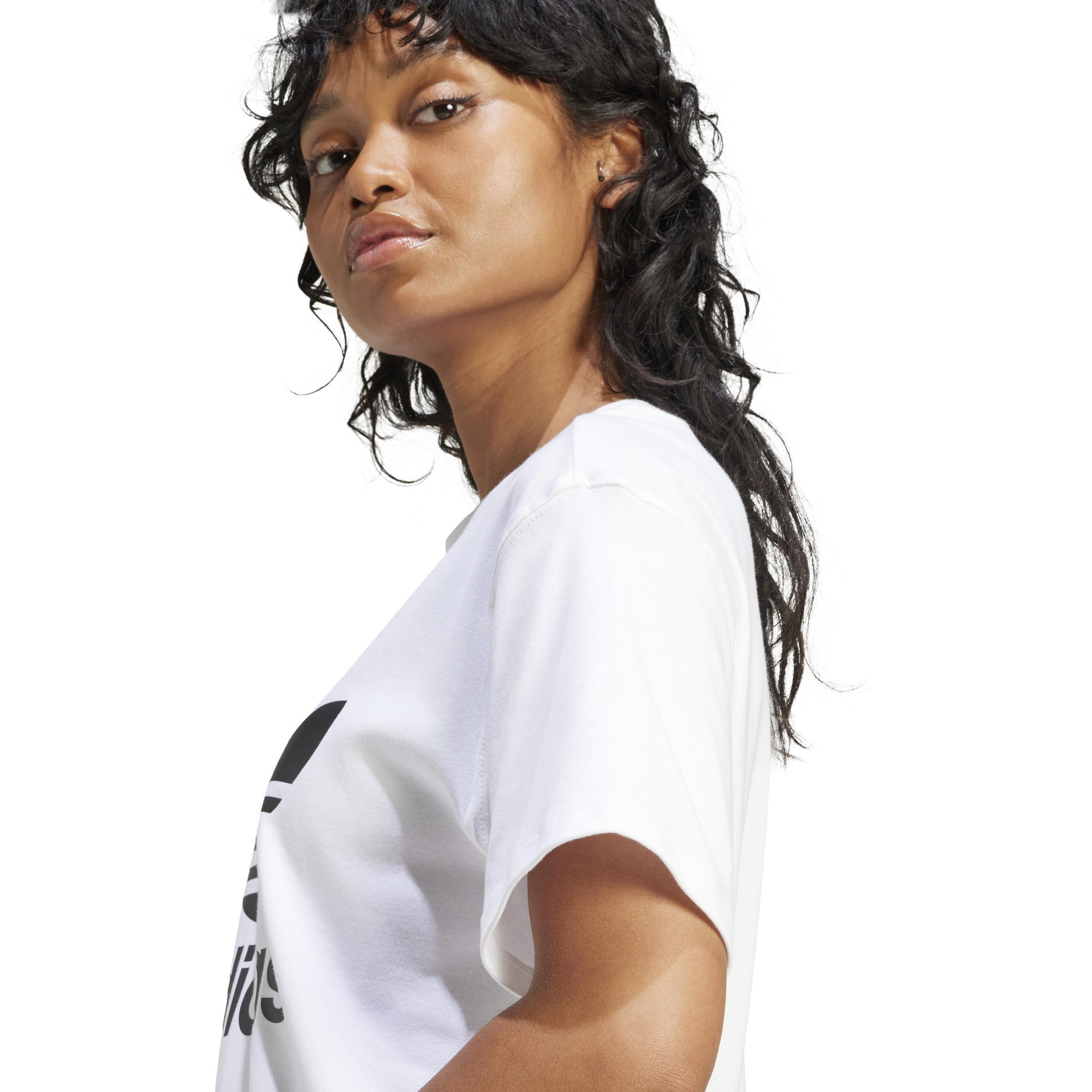 Trefoil Regular T-Shirt, White, , large image number 6
