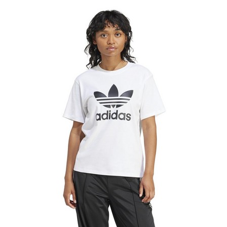 Women Trefoil Regular T-Shirt, White, A701_ONE, large image number 11