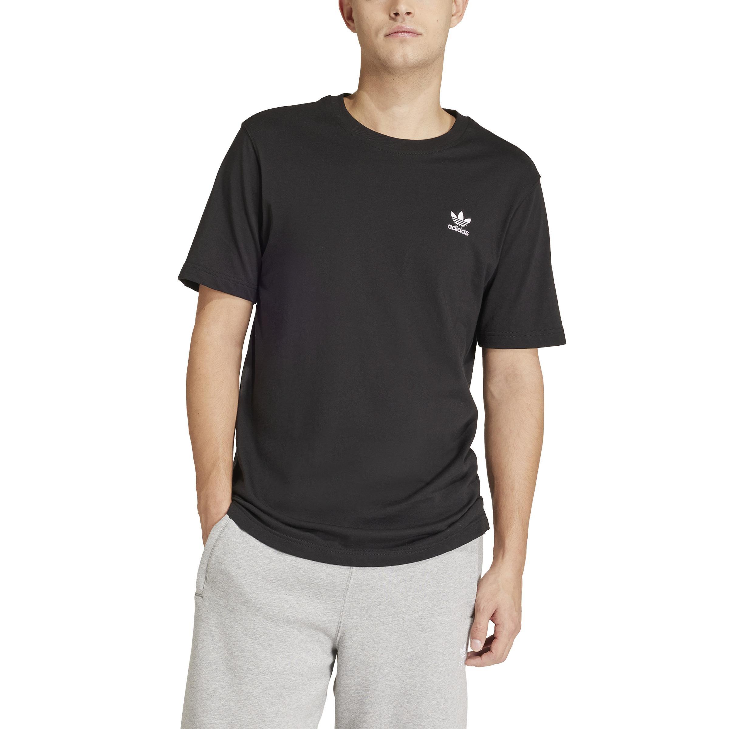 Men Trefoil Essentials T-Shirt, Black, A701_ONE, large image number 2