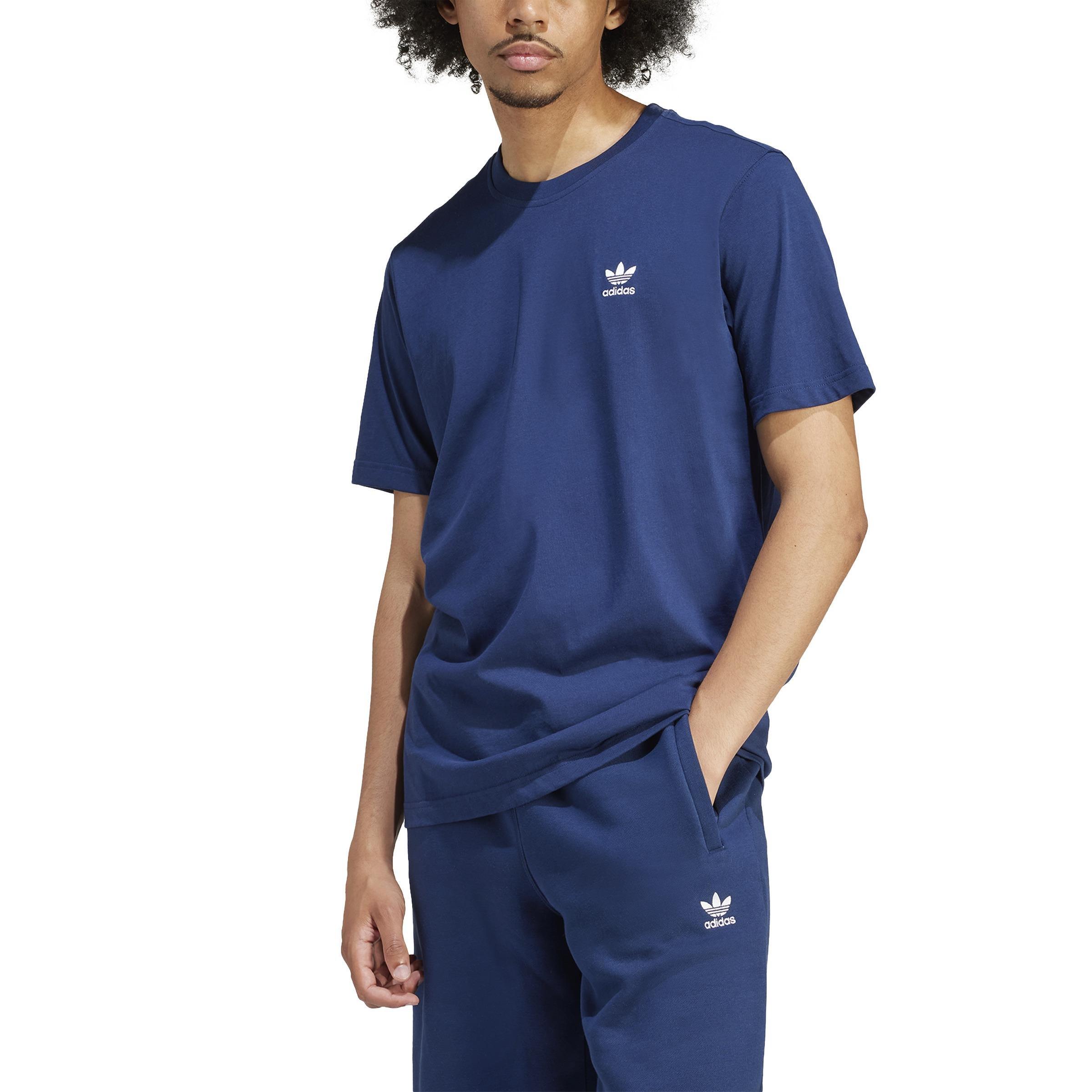 Men Trefoil Essentials T-Shirt, Blue, A701_ONE, large image number 0