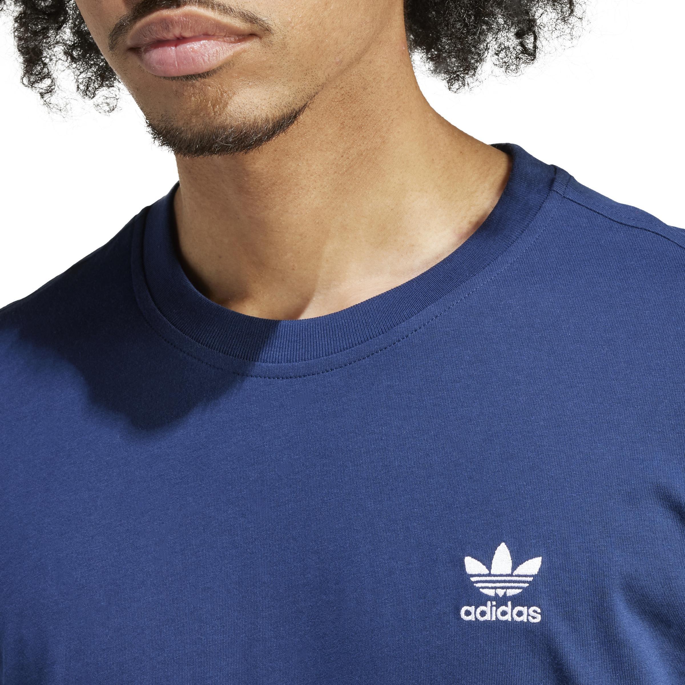 Men Trefoil Essentials T-Shirt, Blue, A701_ONE, large image number 5