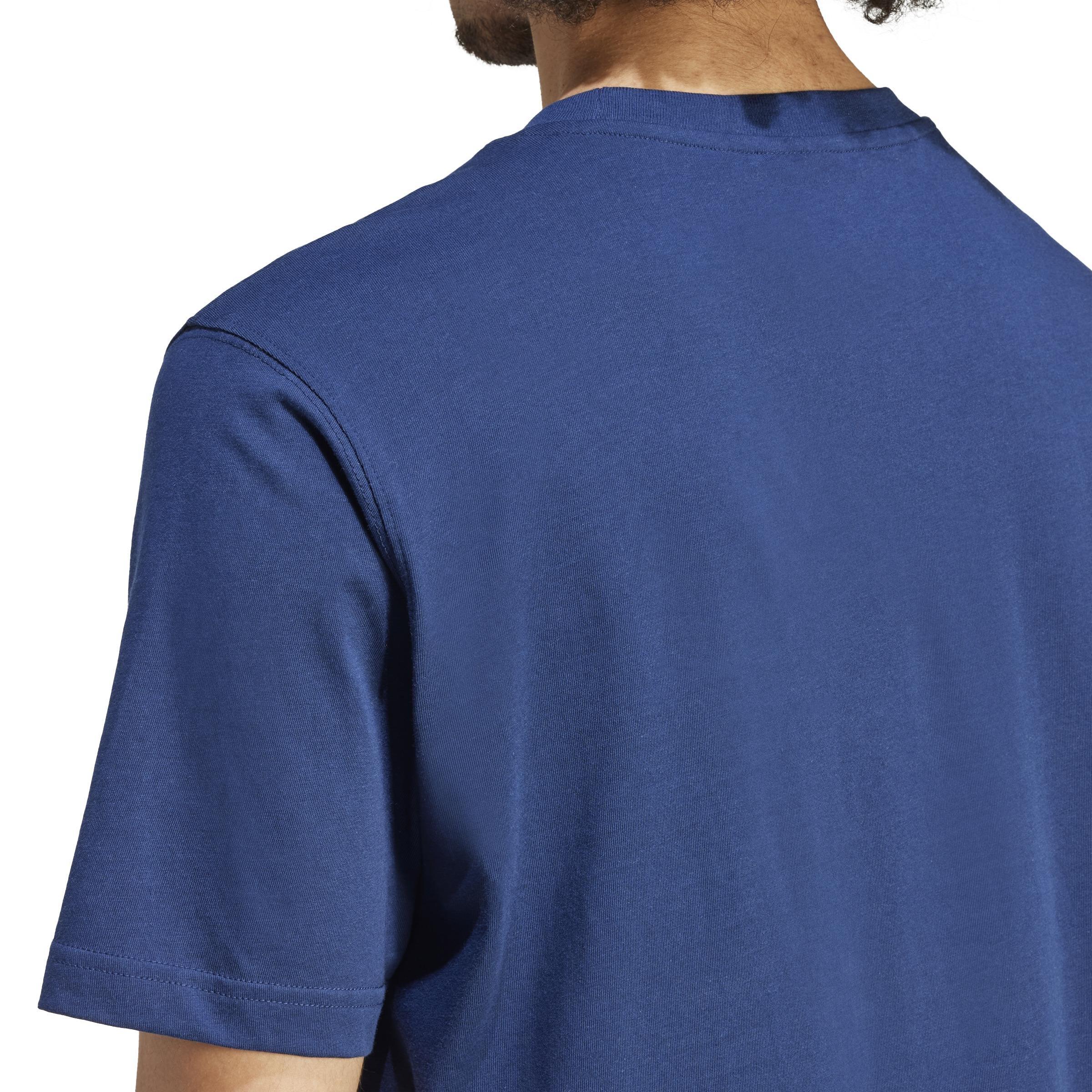 Men Trefoil Essentials T-Shirt, Blue, A701_ONE, large image number 6