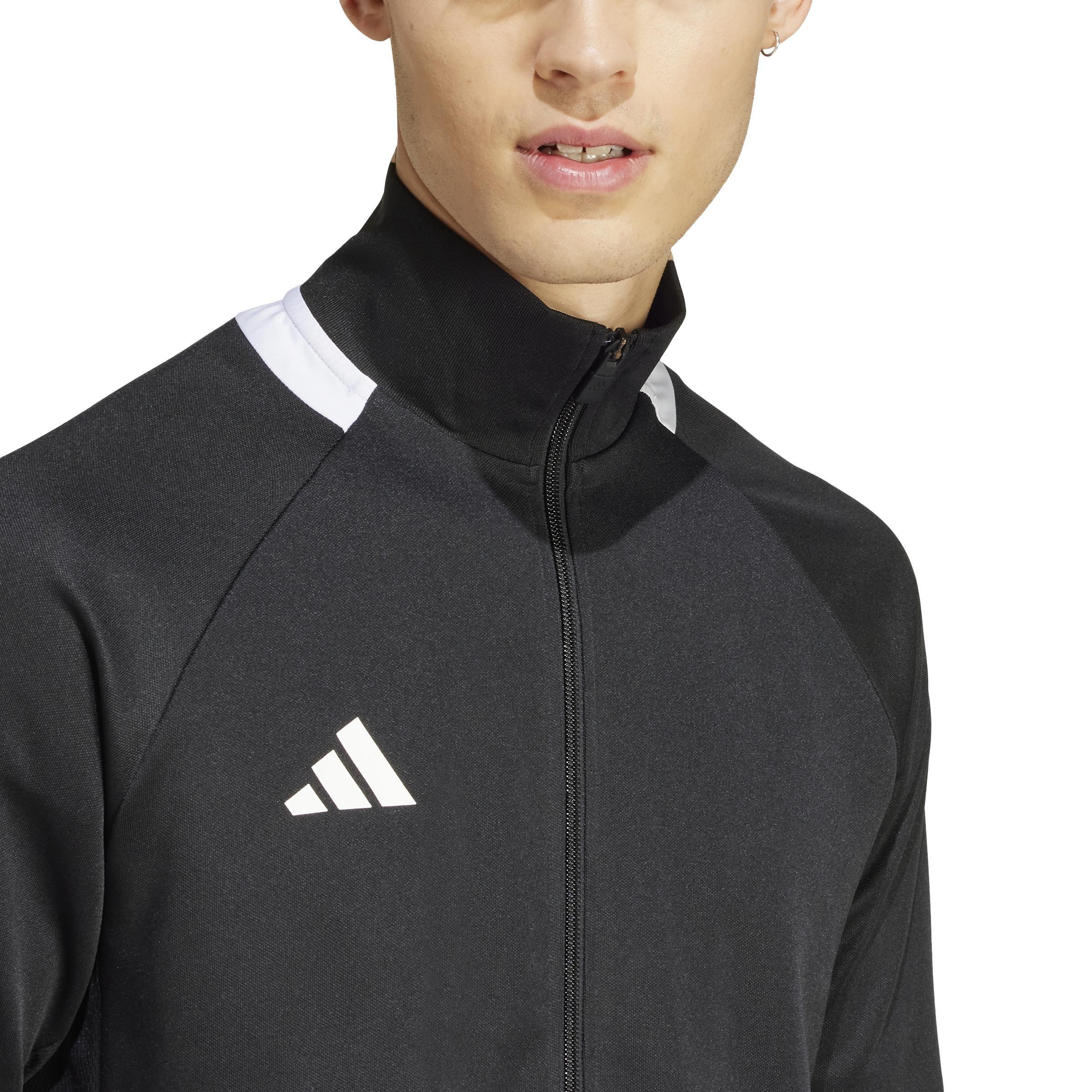 Sereno Aeroready Cut 3-Stripes Slim Track Jacket, Black, A701_ONE, large image number 5