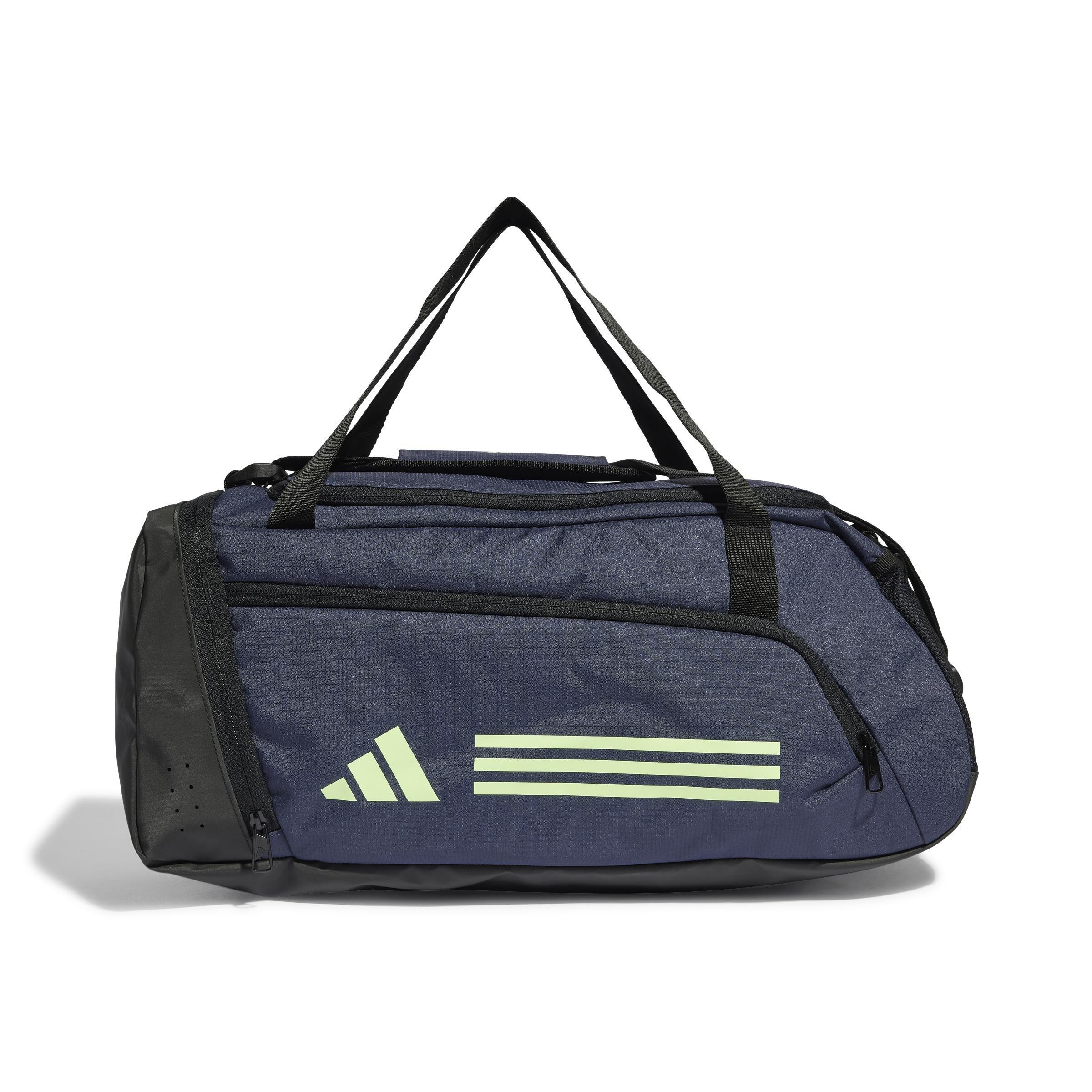Unisex Essentials 3-Stripes Duffel Bag Small, Blue, , large image number 0