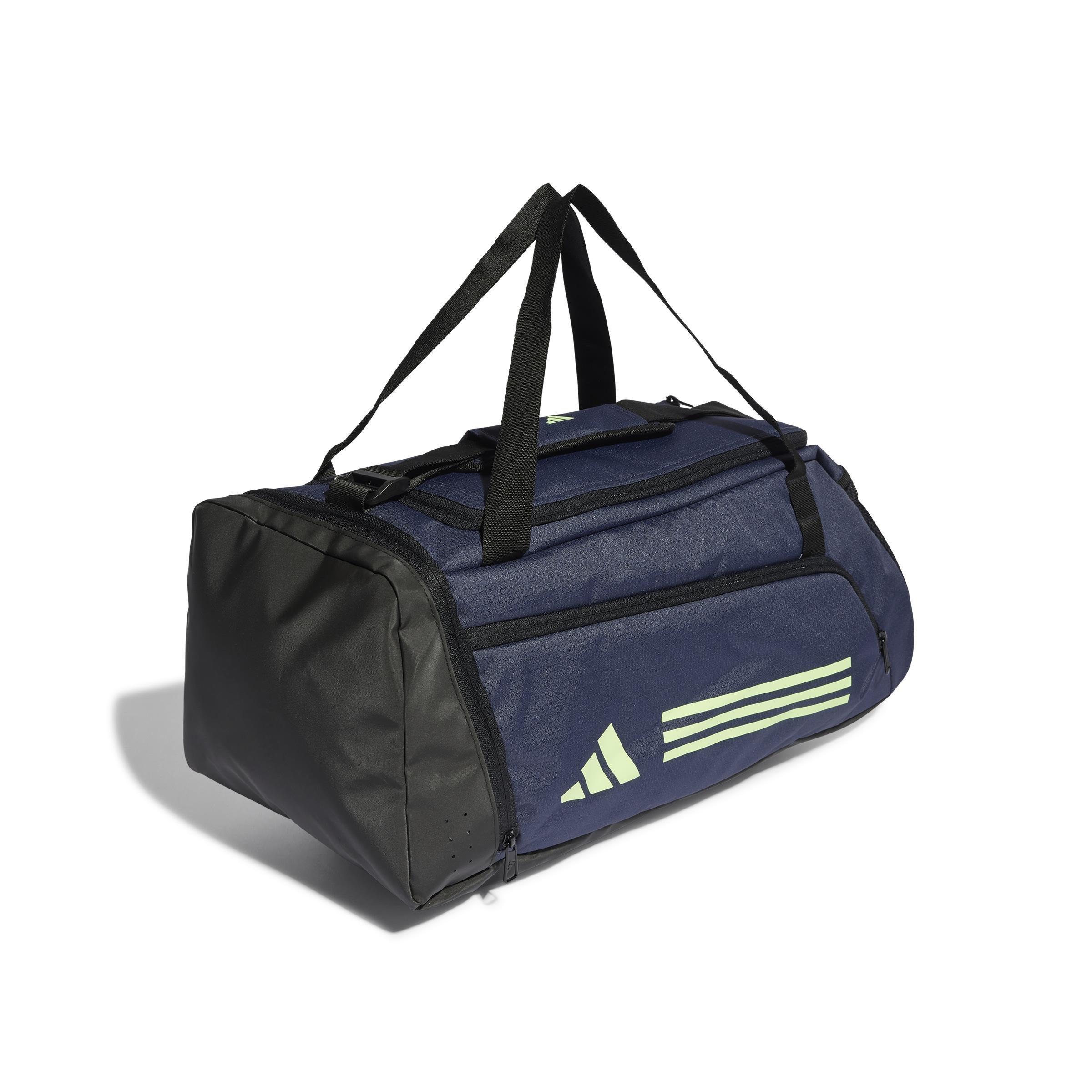 Unisex Essentials 3-Stripes Duffel Bag Small, Blue, , large image number 1