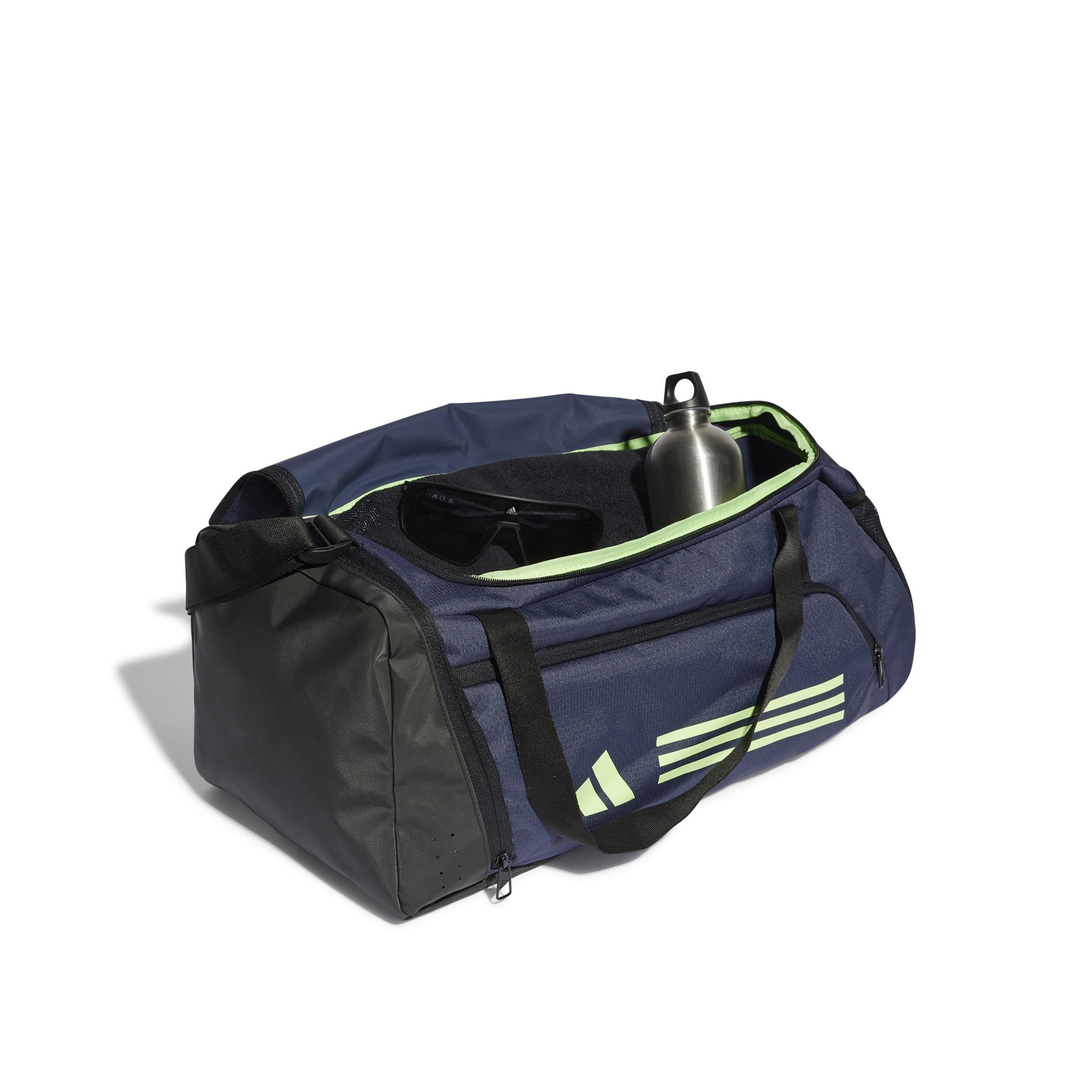 Unisex Essentials 3-Stripes Duffel Bag Small, Blue, , large image number 2