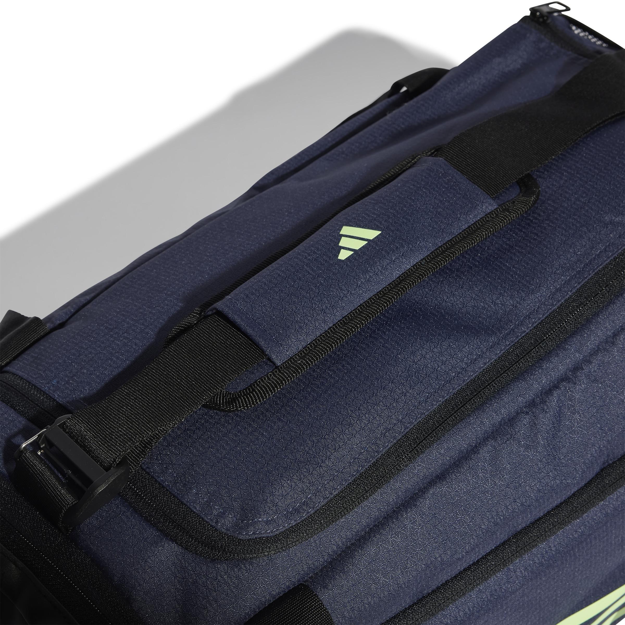 Unisex Essentials 3-Stripes Duffel Bag Small, Blue, , large image number 5