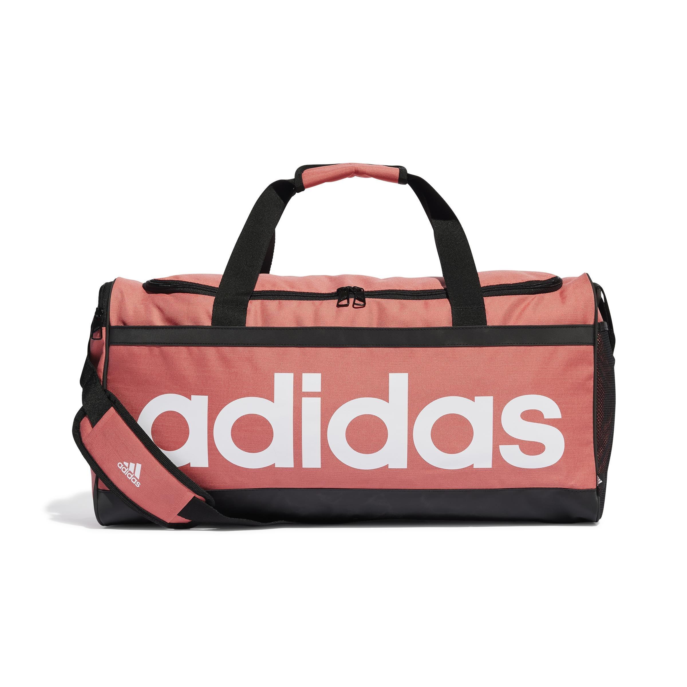 Unisex Essentials Linear Duffel Bag Medium, Red, , large image number 1