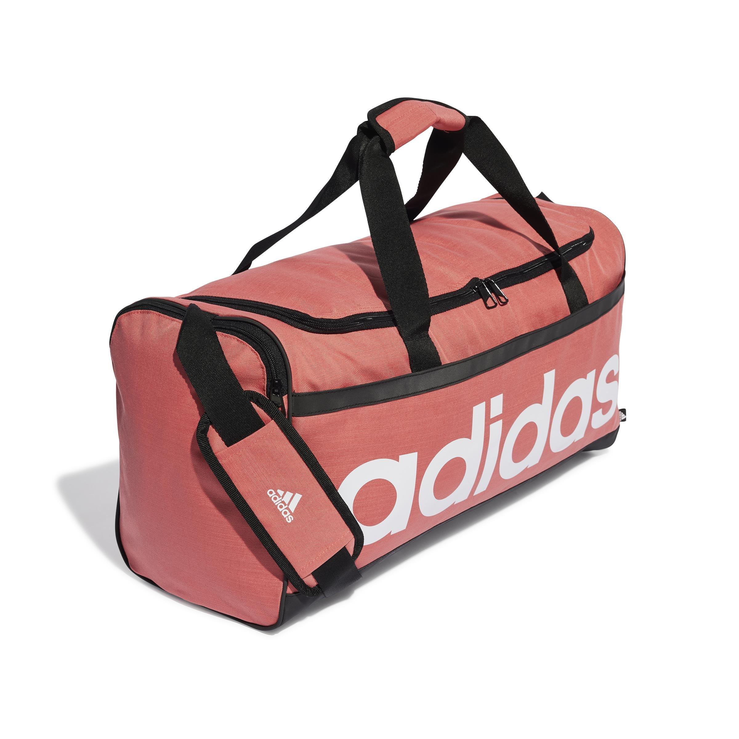Unisex Essentials Linear Duffel Bag Medium, Red, , large image number 2
