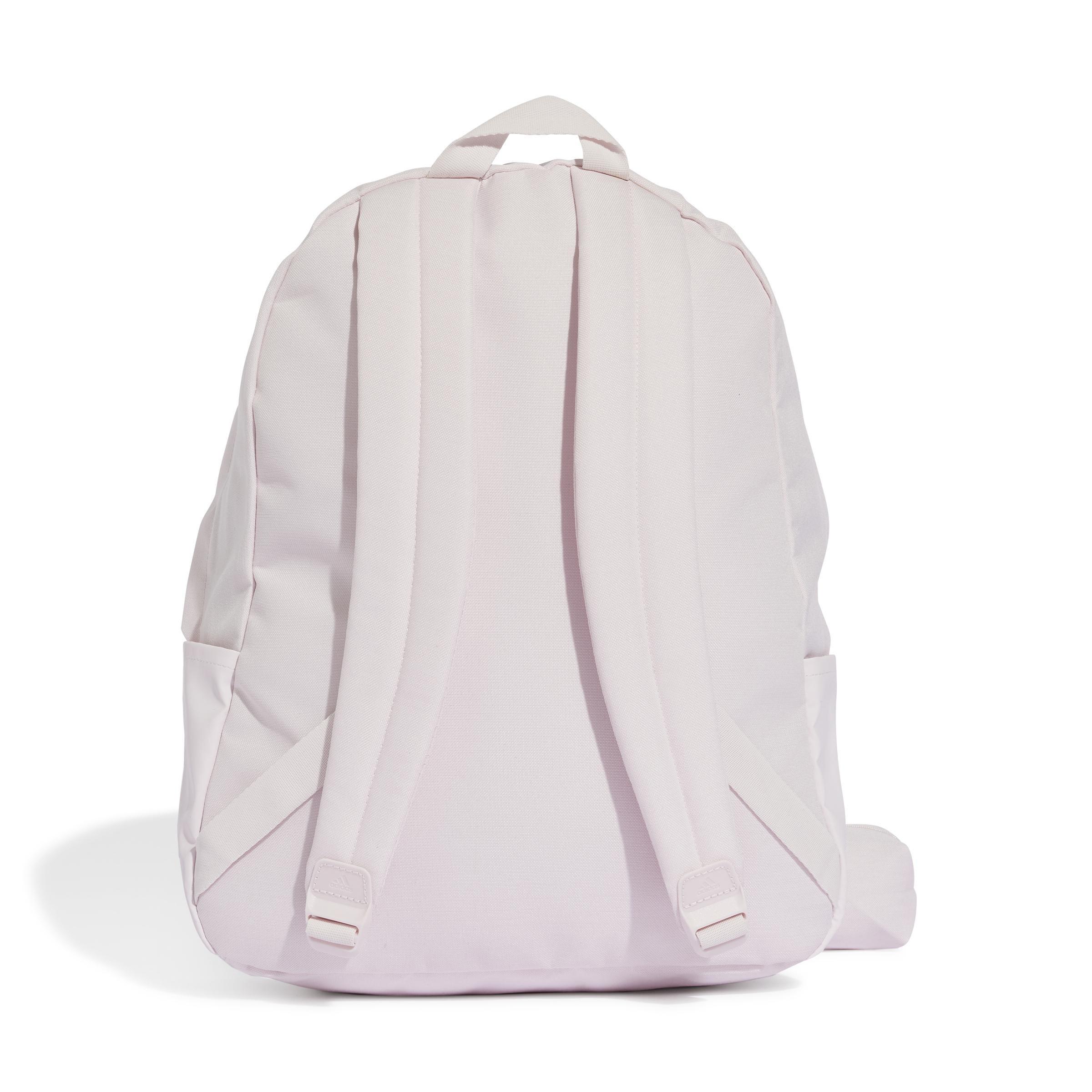 Unisex Classic 3-Stripes Backpack, Pink, , large image number 3