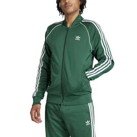 Men Adicolor Classics Sst Track Top, Green, A701_ONE, large image number 1
