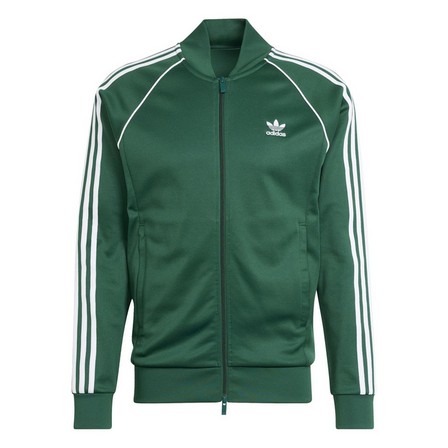 Men Adicolor Classics Sst Track Top, Green, A701_ONE, large image number 3