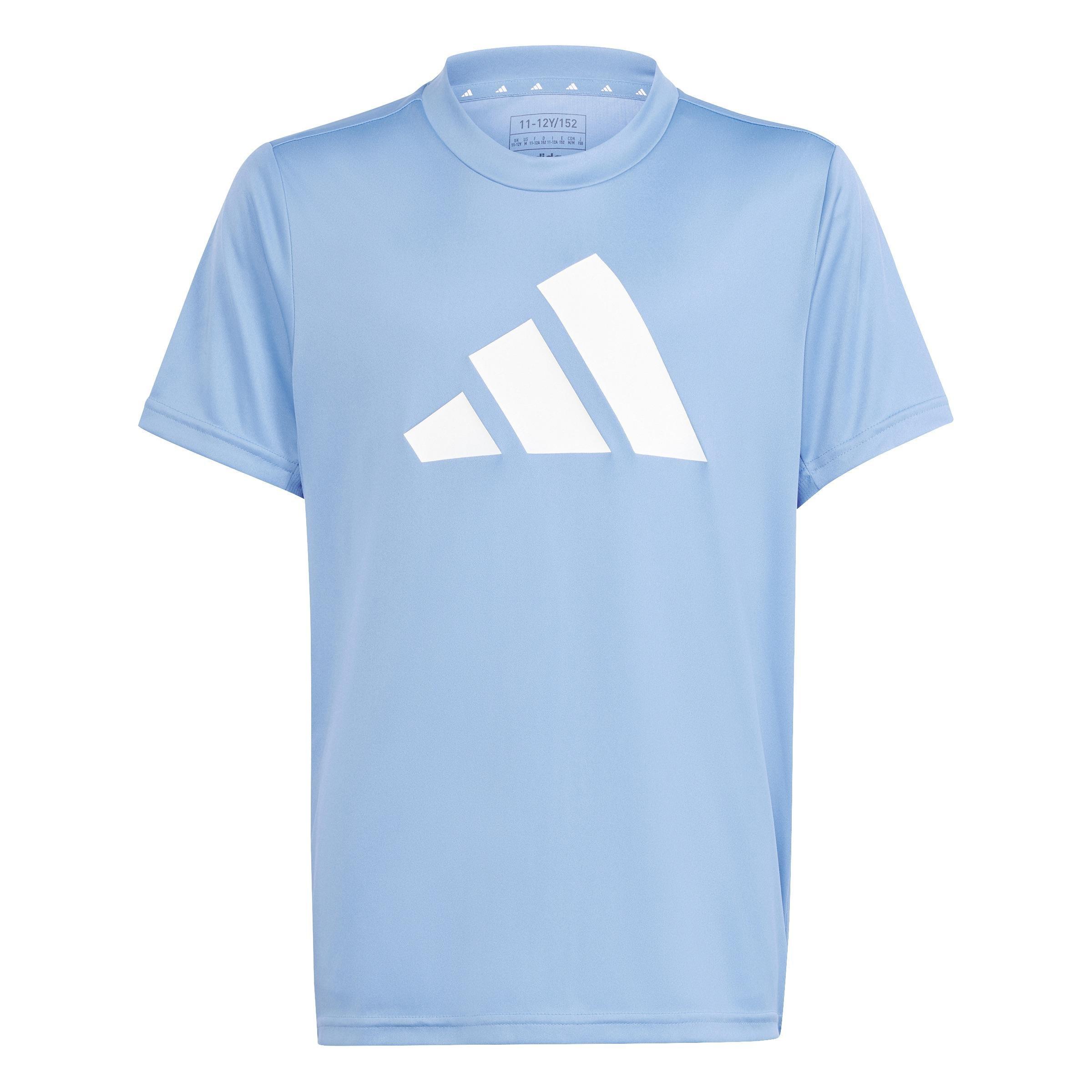 Kids Unisex Train Essentials Aeroready Logo Regular-Fit T-Shirt, Blue, A701_ONE, large image number 0