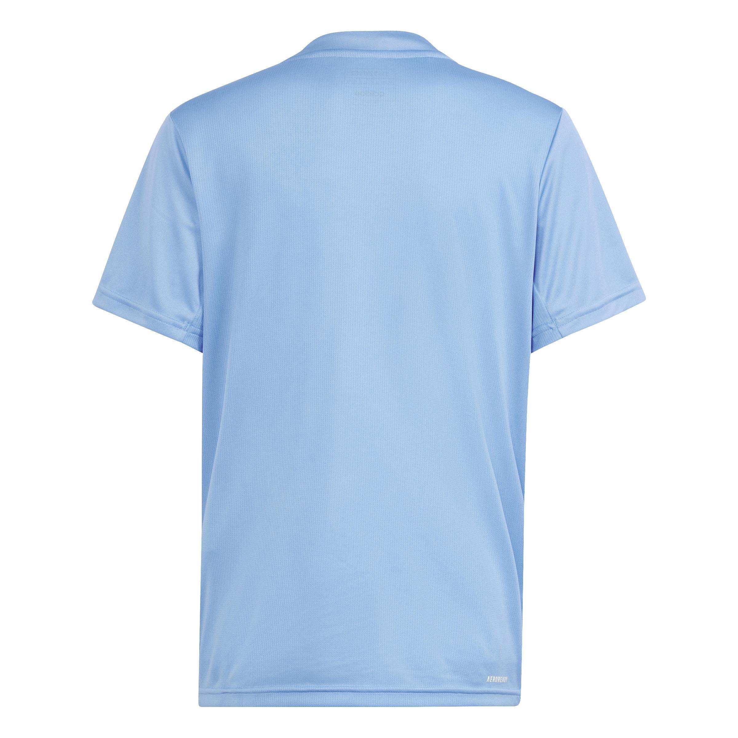 Kids Unisex Train Essentials Aeroready Logo Regular-Fit T-Shirt, Blue, A701_ONE, large image number 2