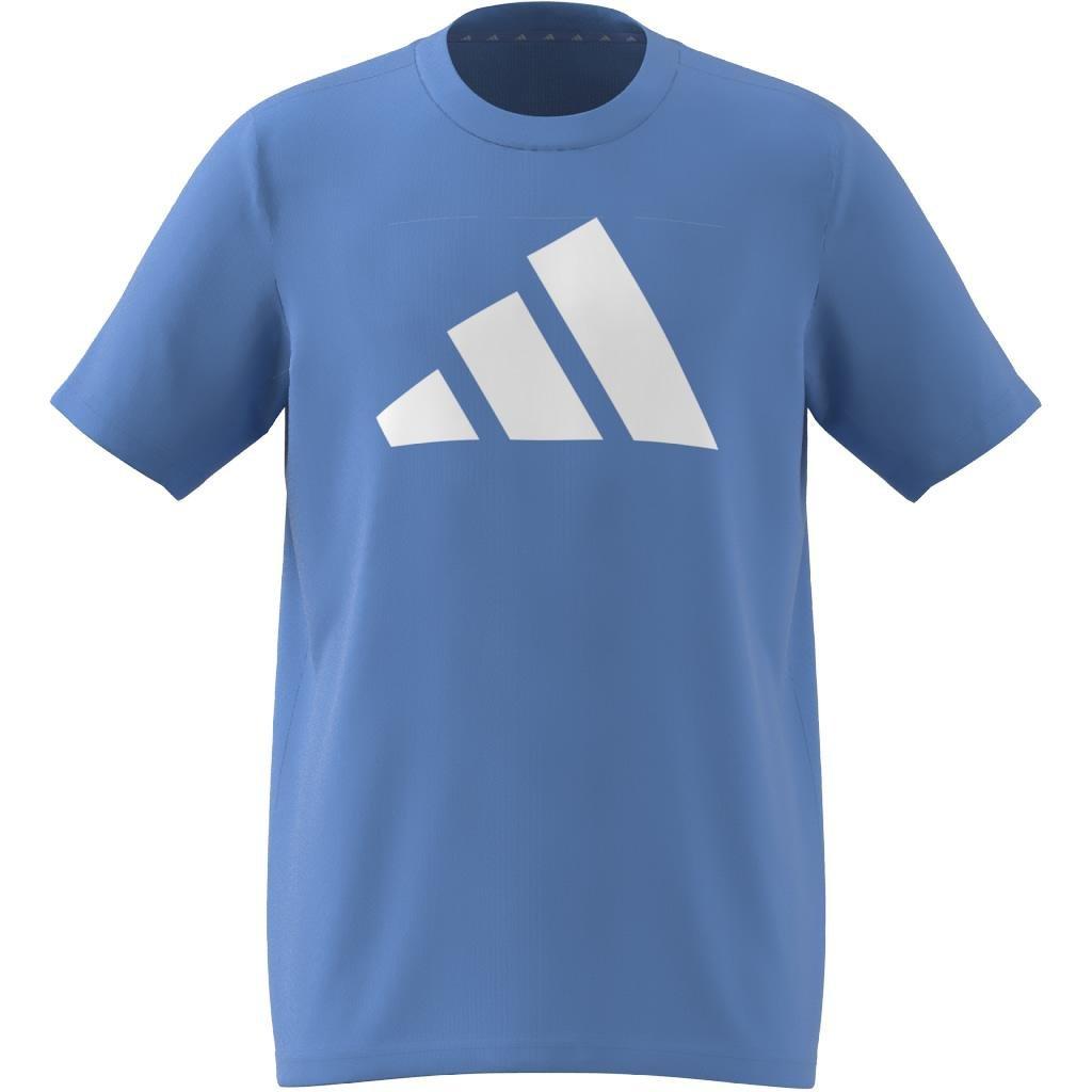 Kids Unisex Train Essentials Aeroready Logo Regular-Fit T-Shirt, Blue, A701_ONE, large image number 8