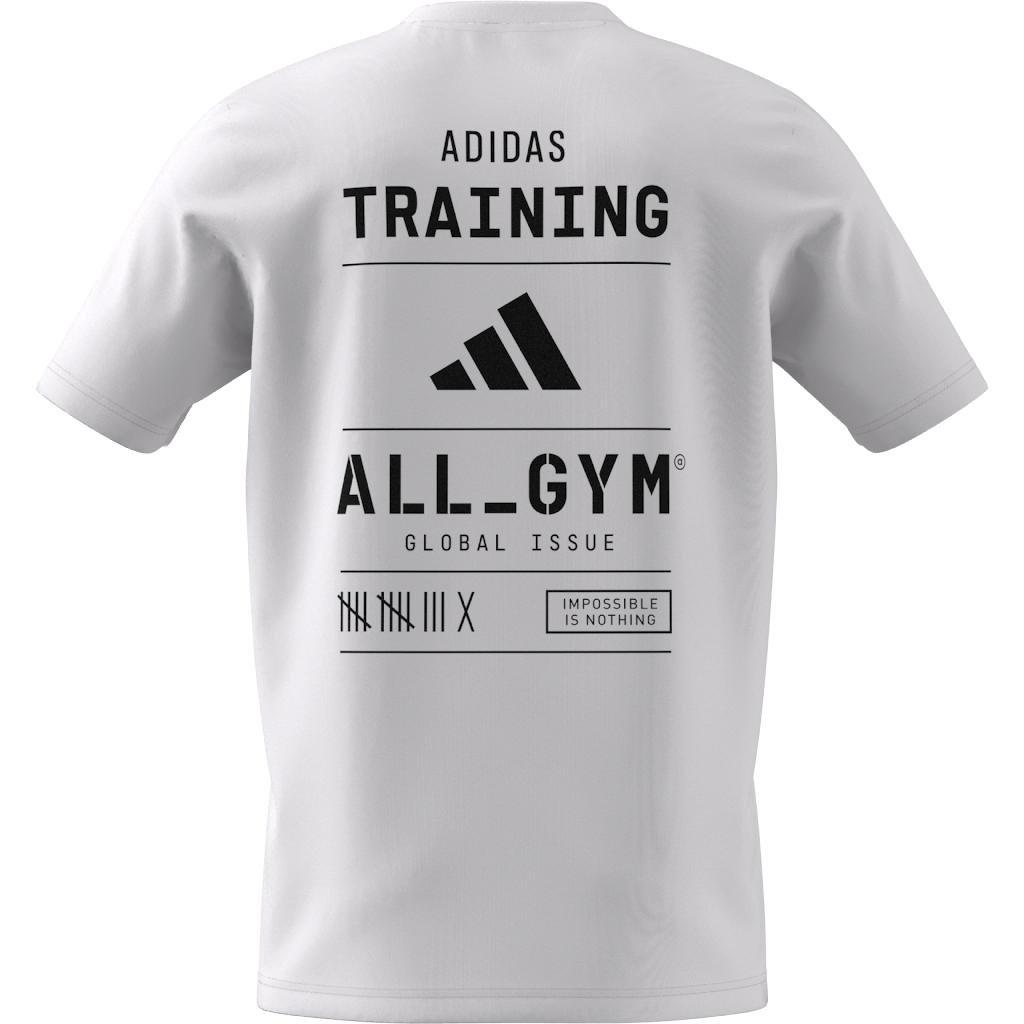 Men Aeroready All-Gym Graphic T-Shirt, White, A701_ONE, large image number 8